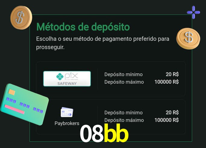 O cassino 08bb oferece uma grande variedade de métodos de pagamento